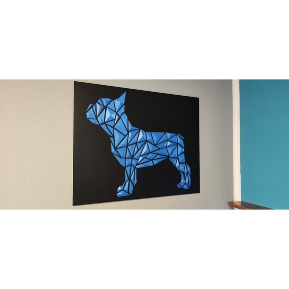DGEmily Geometric French Bull Dog Wall Art | Large-Scale | Custom Sizes!! - Picture 5 of 6